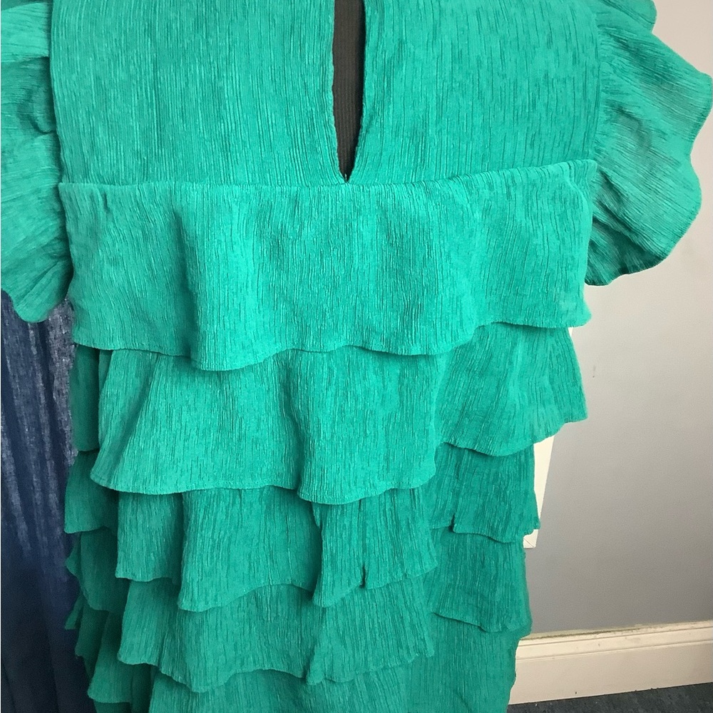 Green Ruffle Layered Top - Picture 3 of 3